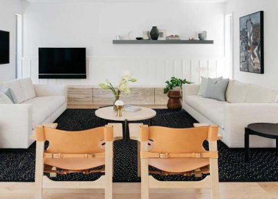 現(xiàn)代風格與硅藻泥電視背景墻更配哦！