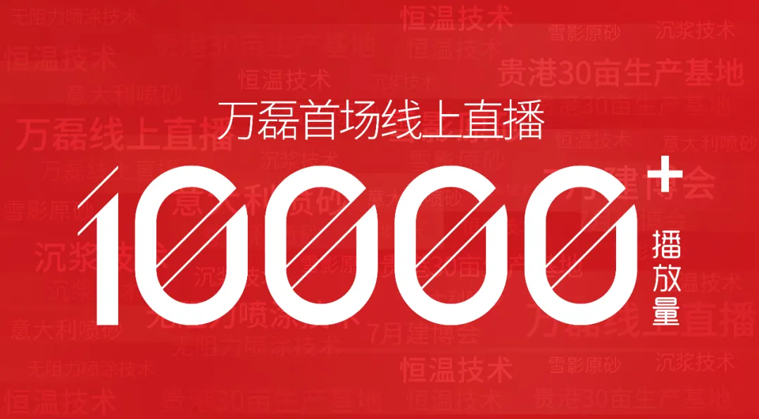 10000+人氣，萬(wàn)磊首場(chǎng)線上直播 完美收官！