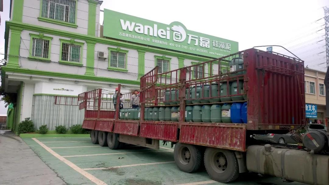 節(jié)后復(fù)工大單 | 今天，又有30噸萬磊無阻力真石漆即將為你的新家添磚加瓦